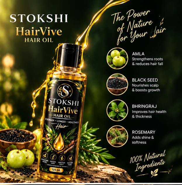 Stokshi HairVive – Luxe Nourishment for Stronger, Healthier-Looking Hair